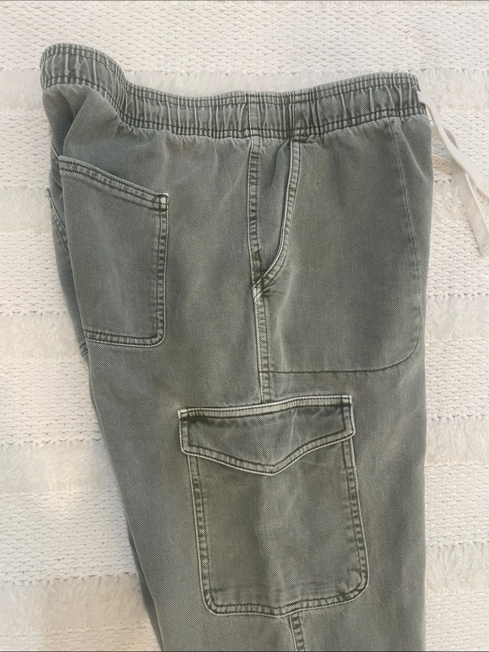 Gap denim easy jean 100% cotton pockets green casual pants jeans women’s size M - Picture 5 of 11